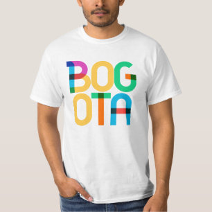 Bogota Kolumbien Pop Kunstbriefe T-Shirt