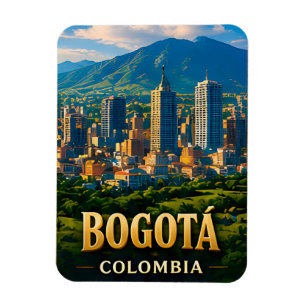 🌎 Bogota Kolumbien Südamerika Souvenir Magnet