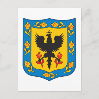 Bogota Kolumbien-Wappen Postkarte