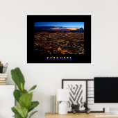 Bogotá Night Panorama Poster (Heimbüro)