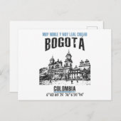 Bogotá Postkarte (Vorne/Hinten)