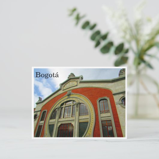 Bogotá rund postkarte (Stehend Vorderseite)