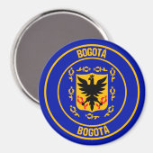 Bogotá RundEmblem Magnet (Vorderseite/Rückseite)
