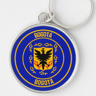 Bogotá RundEmblem Schlüsselanhänger