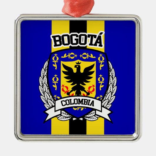 Bogotá Silbernes Ornament (Vorne)