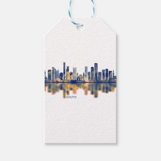 Bogota Skyline Geschenkanhänger (Vorderseite)