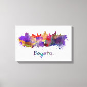 Bogotá skyline im Watercolor Leinwanddruck (Vorderseite)