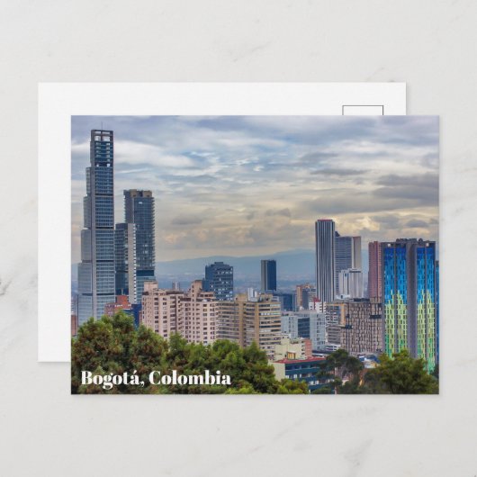 Bogotá, Skyline Kolumbien Postkarte (Vorne/Hinten)