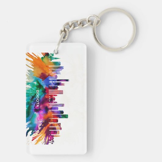 Bogota Skyline Schlüsselanhänger (Rückseite)