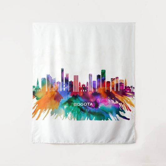 Bogota Skyline Wandteppich (Vorderseite)