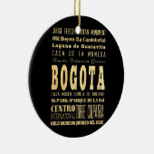 Bogota-Stadt der Kolumbien-Typografie-Kunst Keramikornament (Rechts)