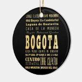 Bogota-Stadt der Kolumbien-Typografie-Kunst Keramikornament (Links)