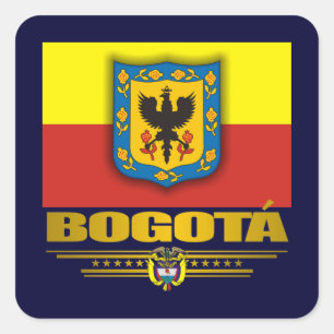 "Bogota-Stolz " Quadratischer Aufkleber