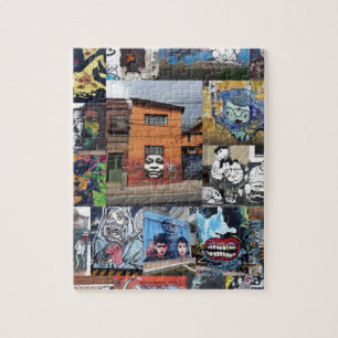 Bogota-Straßenkunst-Mural-Montage Puzzle