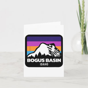 Bogus Sin Idaho Skifahren Snowboarden Berge Fami Karte
