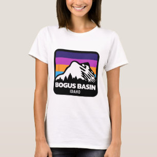 Bogus Sin Idaho Skifahren Snowboarden Berge Fami T-Shirt
