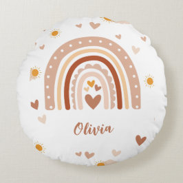 Bohem-Regenbogen Rundes Kissen