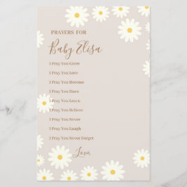 Bohemain Daisy Floral Gebete für Baby