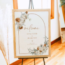 BOHEME Terracotta Floral Boho Babydusche Willkomme