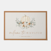 BOHEME Terracotta Welcome to Our Patch Pumpkin Fußmatte (Vorderseite)