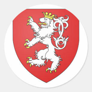 Boheme, Tschechisch Runder Aufkleber