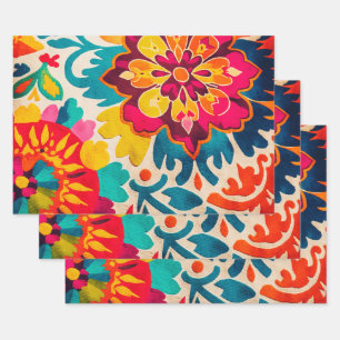 BOHEMIA 3 Blätter mit wunderschöner GIF-Verpackung