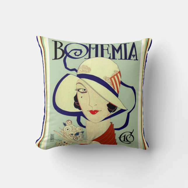 Bohemia Art Deco Kissen (Vorderseite)