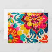 BOHEMIA Postcard - lebendiges boho-Design Postkarte (Vorne/Hinten)