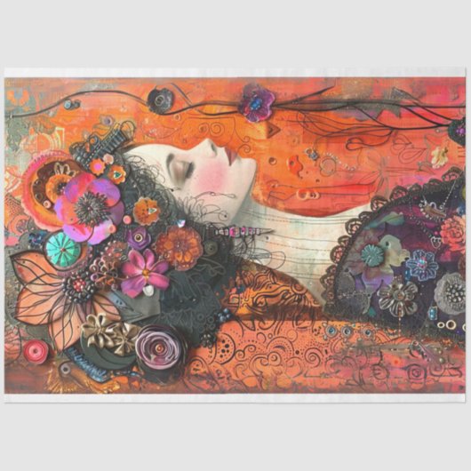 Bohemia Tapestry Hippie Decoupage Seidenpapier (Vorderseite)