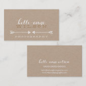 BOHEMIAM ARROW niedliche rustikale Hippie Visitenkarte (Vorne/Hinten)