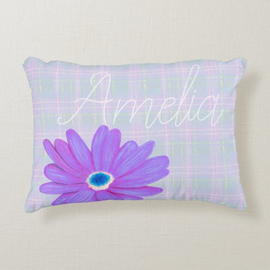 Bohemiam Charme Karo Kinderzimmer Dekokissen (Vorderseite)