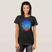 Bohemian Aesthetic Crescent Moon Astronomy Sun Ast T-Shirt (Vorne ganz)