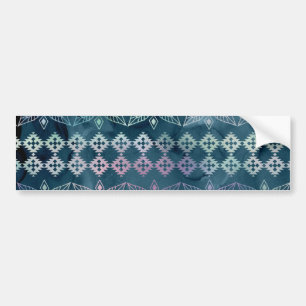 Bohemian-Akzente Metallic Abstrakt Tribal-Form Autoaufkleber