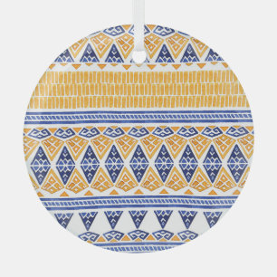 Bohemian Aquarell: Nahtloses künstlerisches Muster Ornament Aus Glas