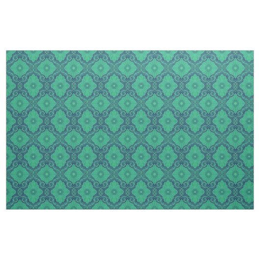 Bohemian arabesque Muster "Grüne Blume" Stoff (Fat Quarter (45,7 x 55,9 cm))