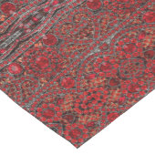 bohemian art Deko mode wine red burgundy Mittelgroßer Tischläufer (Ecke)