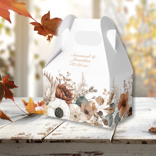 Bohemian Autumn Dried Flowers Geschenkschachtel