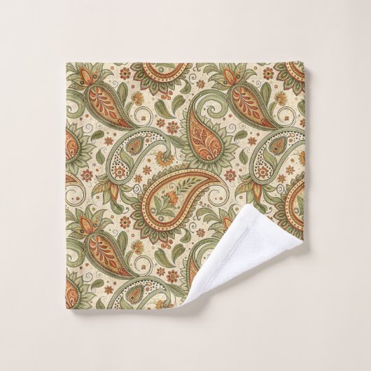 Bohemian Bath Towel Cozy Gift for Grandma Grandpa Badhandtuch Set (Waschlappen)