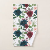 Bohemian Blumen Badhandtuch Set (Handtuch)