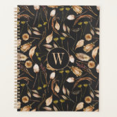 Bohemian-Blumen-Monogramm Planer (Vorderseite)