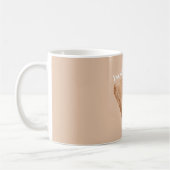 Bohemian Boho Braunes Tan Buchlesezeichen Kaffeetasse (Links)