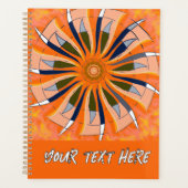  Bohemian boho floral colorful whimsical Planer (Vorderseite)