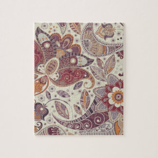 Bohemian Boho MOD Hippie Chic Blumenmuster Puzzle