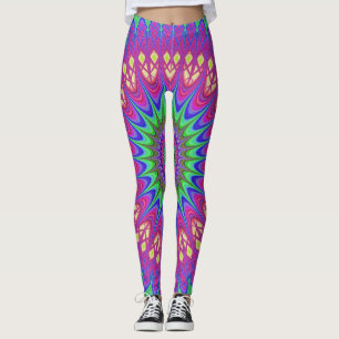 BOHEMIAN BOHO ROSA YOGA-HOSE LEGGINGS