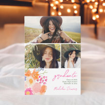 Bohemian bold wildflowers 3 photos graduation