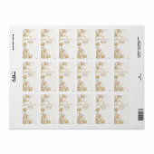 Bohemian, botanical style  adressaufkleber (Vorne)