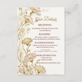 Bohemian, botanical style Enclosure Begleitkarte (Vorderseite)