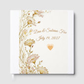 Bohemian, botanical style gästebuch (Vorderseite)