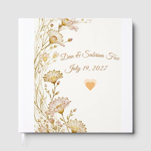 Bohemian, botanical style  gästebuch (Vorderseite)