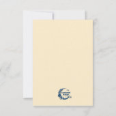 Bohemian, botanical style Response  RSVP Karte (Rückseite)